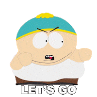 Lets Go Hurry Sticker by South Park