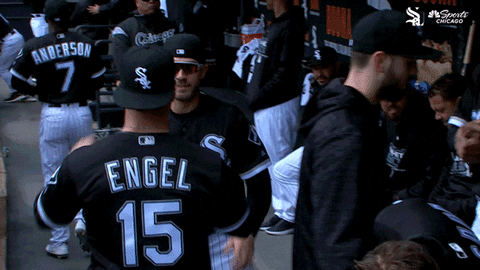 white sox handshake GIF by NBC Sports Chicago