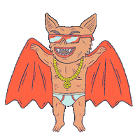 Zombie Vampire Sticker by Joseph Harmon