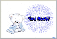You Rock Teddy Bear GIF