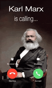 Calling Karl Marx GIF