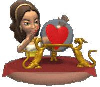 Crystal Ball Heart Sticker