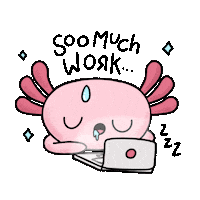 tired work Sticker by Selwyn May Ball