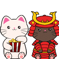 Movie Time Popcorn Sticker by Silly Kitties