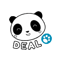 Panda Ok Sticker by Quantori