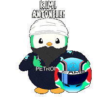 Penguin F1 Sticker by Abster