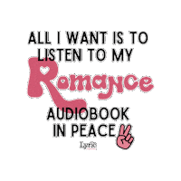 LyricAudiobooks audiobook narrator romance book lyric audiobooks Sticker