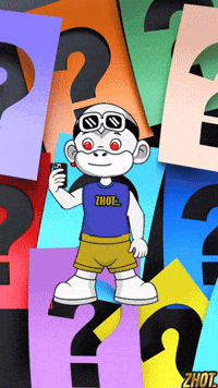 Question What GIF by Zhot