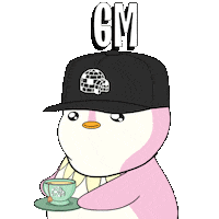 Good Morning Sticker by Pudgy Penguins