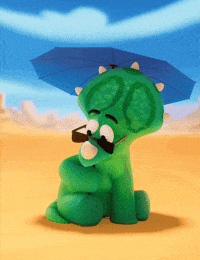 Sun Protection Ugh GIF by Claynosaurz