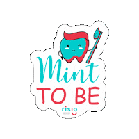 Mint To Be Sticker by Risio Institute