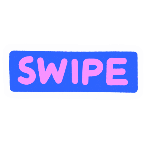 Text Swipe Sticker by evite