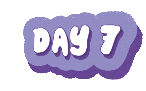 Day 7 Running Sticker