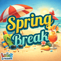 Spring Break Vacay GIF by Lucas and Friends by RV AppStudios