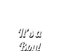 Its A Boy Typography Sticker by Only_Reilly