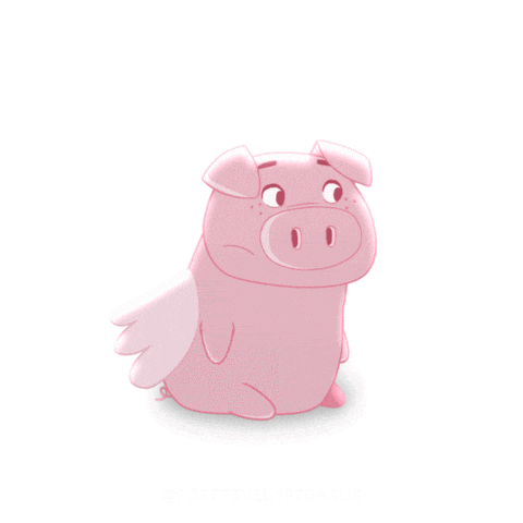 PositivelyPigasus giphyupload pig sus suspicious Sticker
