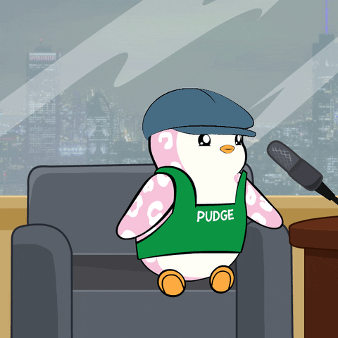 Podcast Wow GIF by Pudgy Penguins
