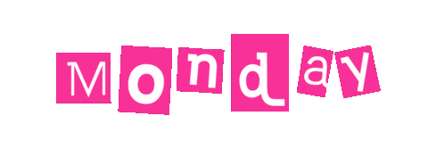 Text Monday Sticker
