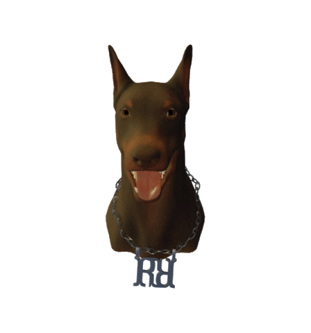 Ravani iced out dobermann ravani Sticker