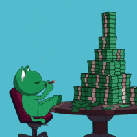 Wealth Stacking GIF by MEOW