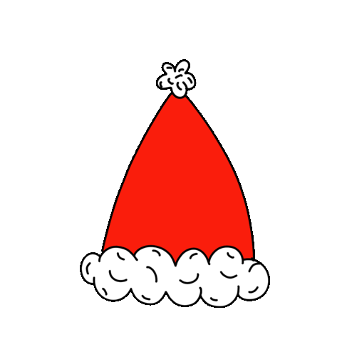 hlbk christmas santa holidays hat Sticker