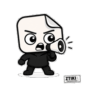 ztikix yelling attention loud announcement Sticker