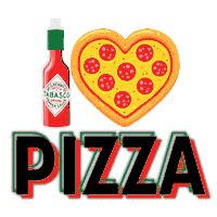 Hot Sauce Pizza Sticker by TABASCO® Brand