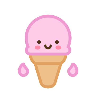 Ice Cream Hello Sticker