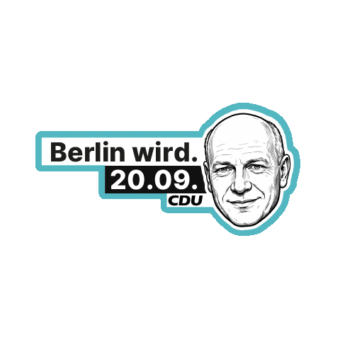 CDU_Berlin cdu berlin cduberlin berlinwird kaiwagner Sticker