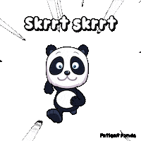 Panda Speed Sticker by VeeFriends