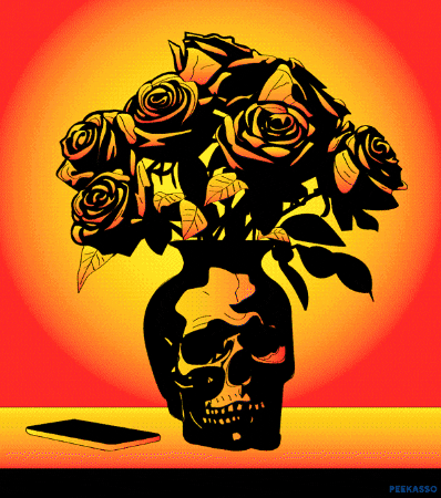 Skull Good Luck GIF by PEEKASSO