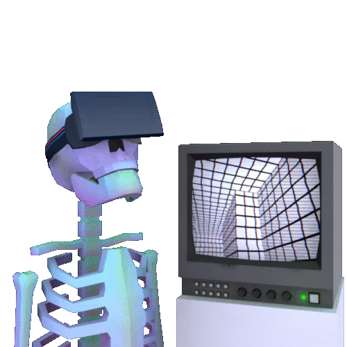 Virtual Reality 3D Sticker by jjjjjohn