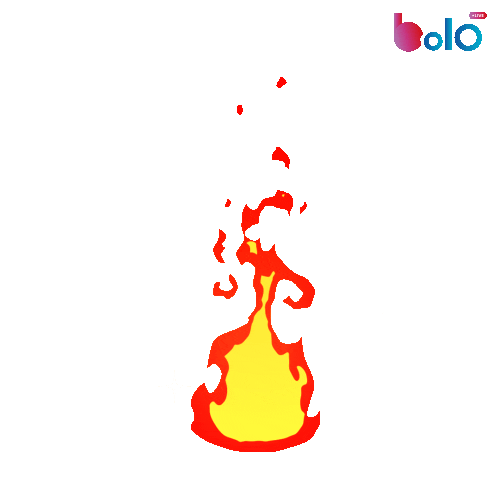 Fire Burning Sticker by BOLO LIVE