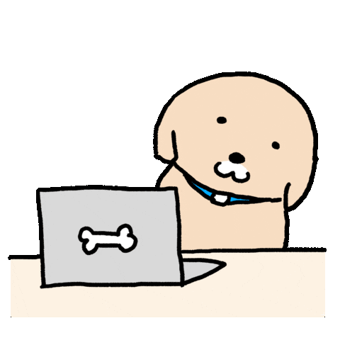 Work Laptop Sticker by namsee