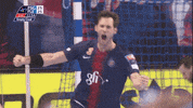 happy champions league GIF by Paris Saint-Germain Handball