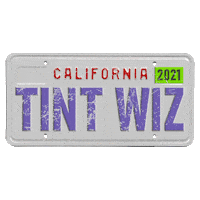 California License Plate Sticker by Tint Wiz