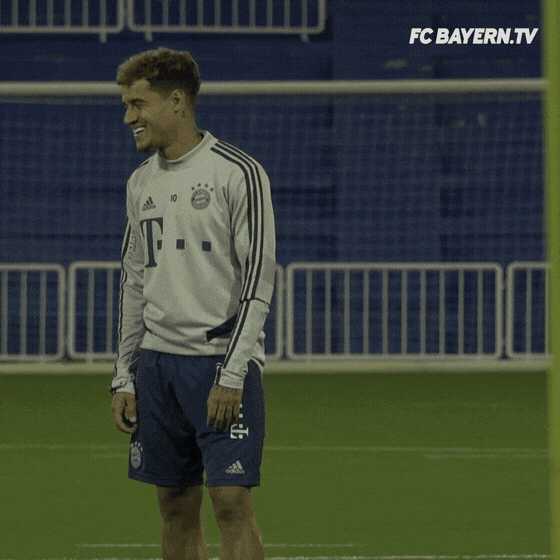 Happy Champions League GIF by FC Bayern Munich