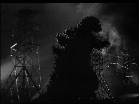 heroes3podcast giphyupload godzilla gojira 1954 GIF