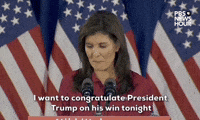 "I want to congratulate President Trump."
