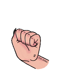 Stop Getout Sticker by Jhessica Murray (Jay Jay Draws)