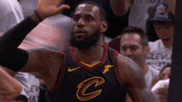 High Five Lebron James GIF by NBA