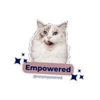 vetempowered vetempowered radgoll cats Sticker