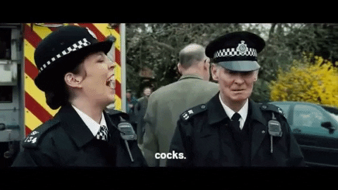 mrnathannelson giphygifmaker hot fuzz cocks GIF