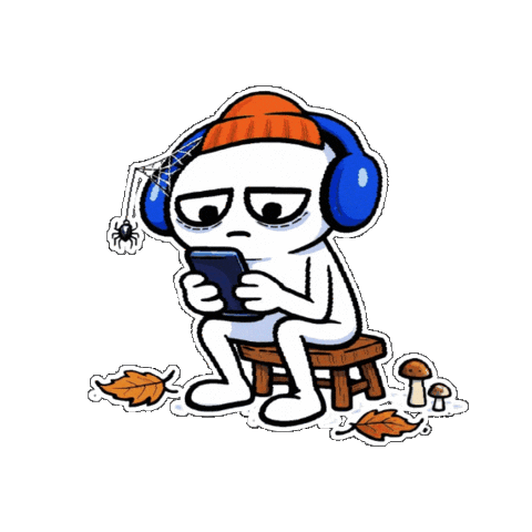 Bored Still Waiting Sticker