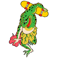 Skate Kaeru Sticker