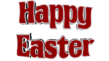 Easter Bunny Love Sticker by OpticalArtInc.