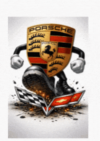 Porsche Corvette GIF