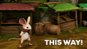 This Way Pointing GIF