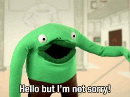 Sorry Not Sorry Hello GIF by Adult Swim