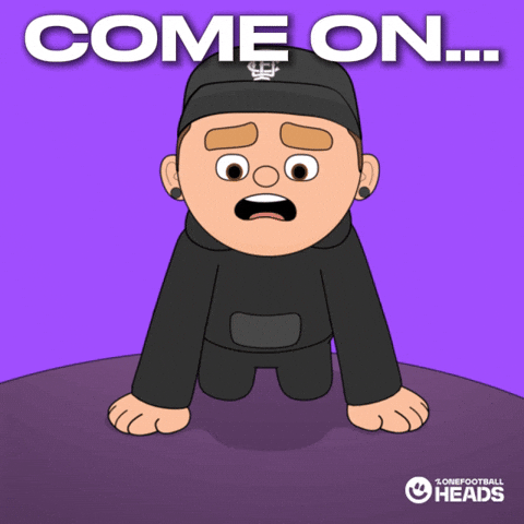 Lets Go Please GIF by OneFootball Heads